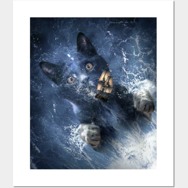 Cat Kraken Krakitten Cat Kraken Krakitten Posters and Art Prints TeePublic